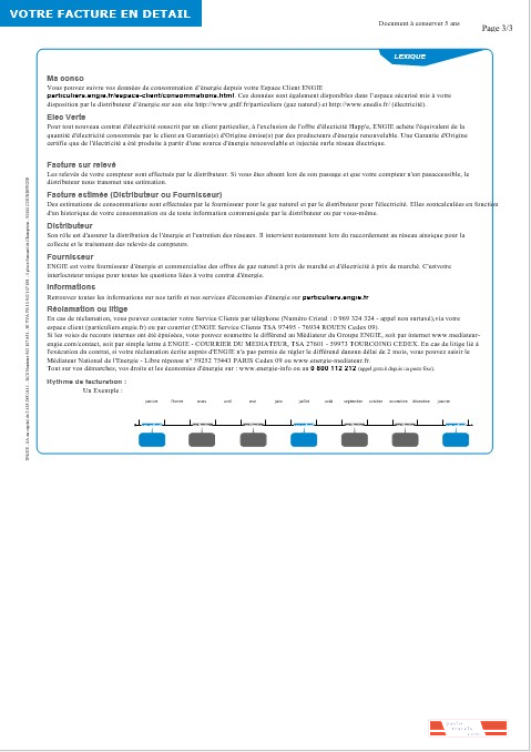 UNITED KINGDOM ENGIE business utility bill Word and PDF template 3 PSD template
